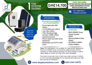 1KVA Solar energy system package