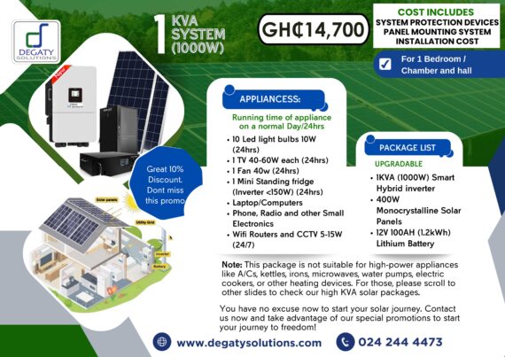 1KVA Solar energy system package