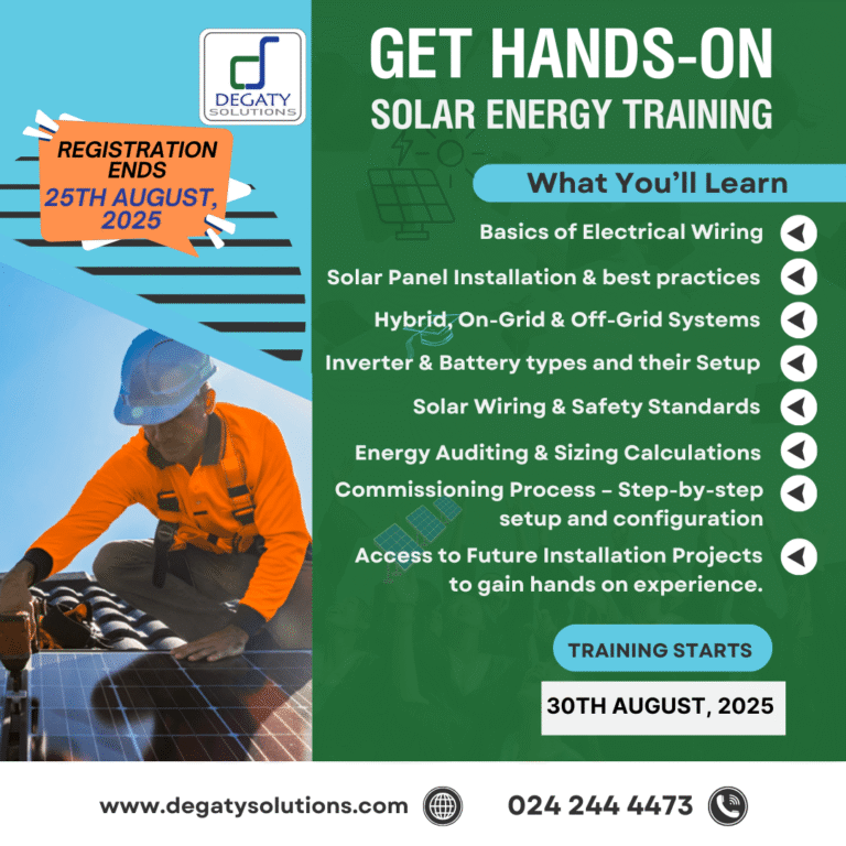 Practical Solar Training Program by Degaty Solutions - Degaty Solutions LTD